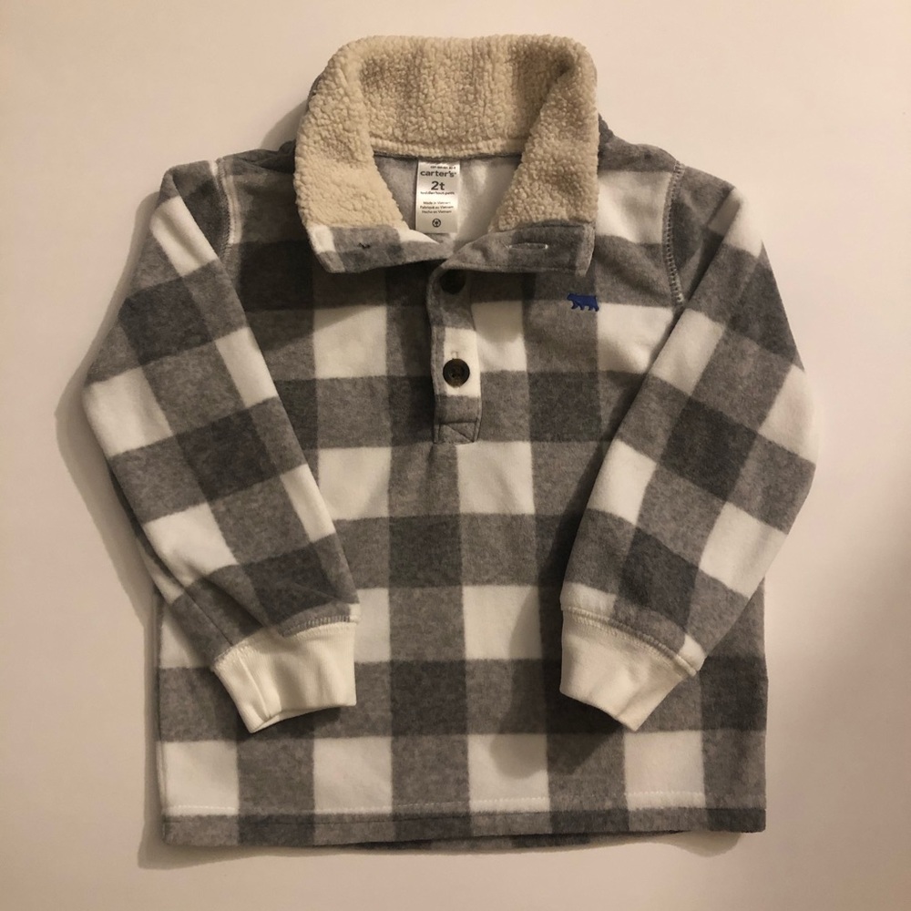 Carter’s Button Fleece Pullover Size: 2T